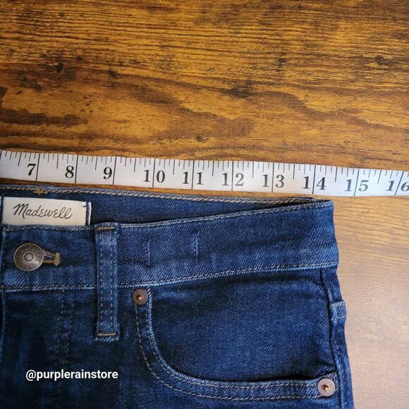 Madewell Jeans 28 Skinny 9" Mid Rise Woodland Wash MA938 Tummy Control Stretch - Picture 8 of 13